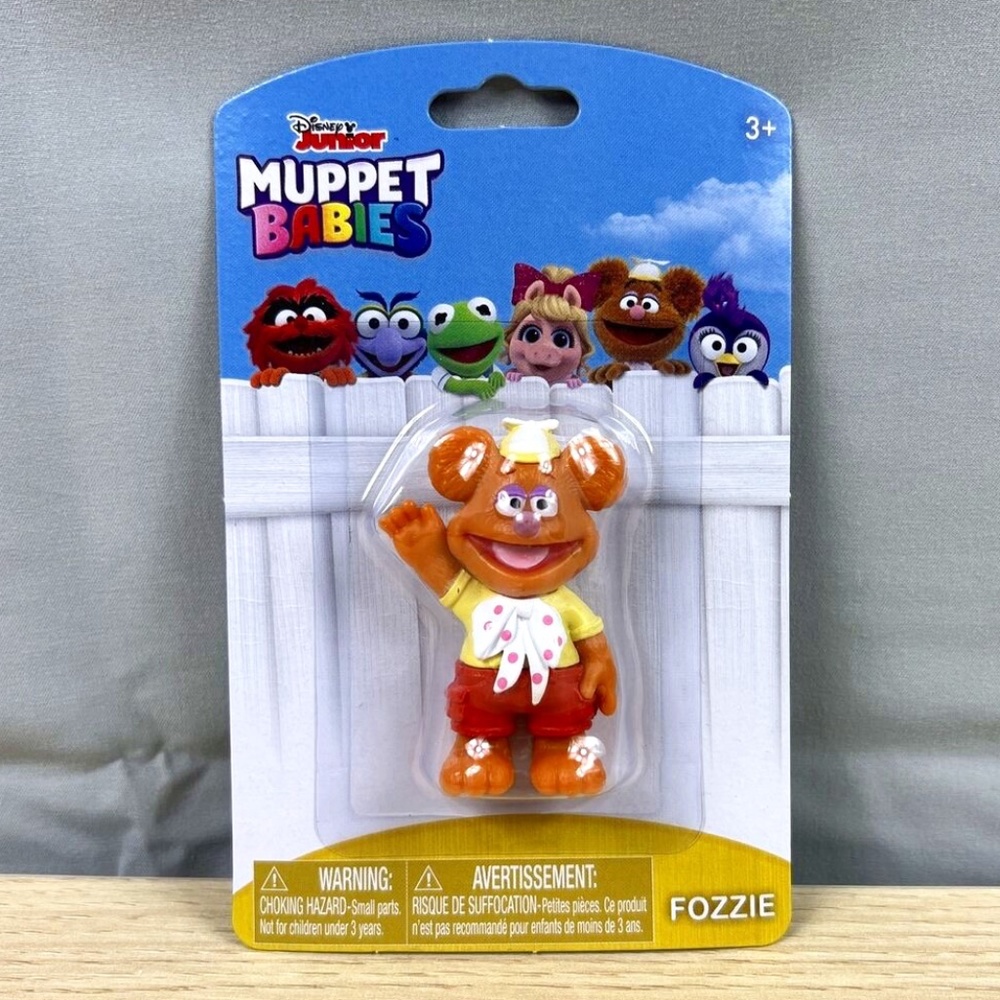 GENUINE Disney Junior Muppet Babies FOZZIE Mini Figurine